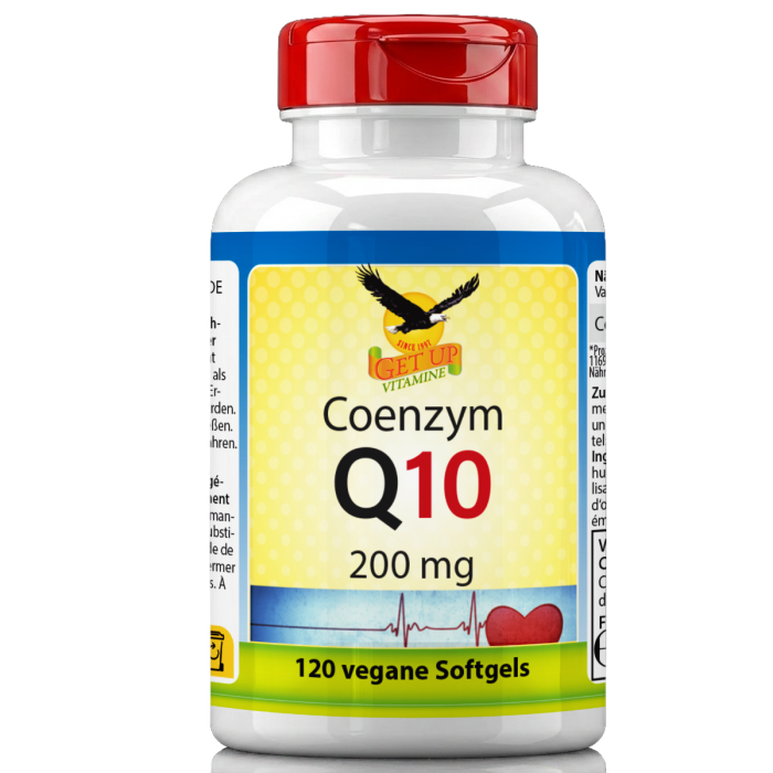Coenzym Q10 200 mg, vegane Formel, 120 Weichkapseln in einer Dose, Nahrungsergänzungsmittel für Energie und Zellschutz Coenzym Q10 200 mg, vegane Formel, 120 Weichkapseln in einer Dose, Nahrungsergänzungsmittel für Energie und Zellschutz