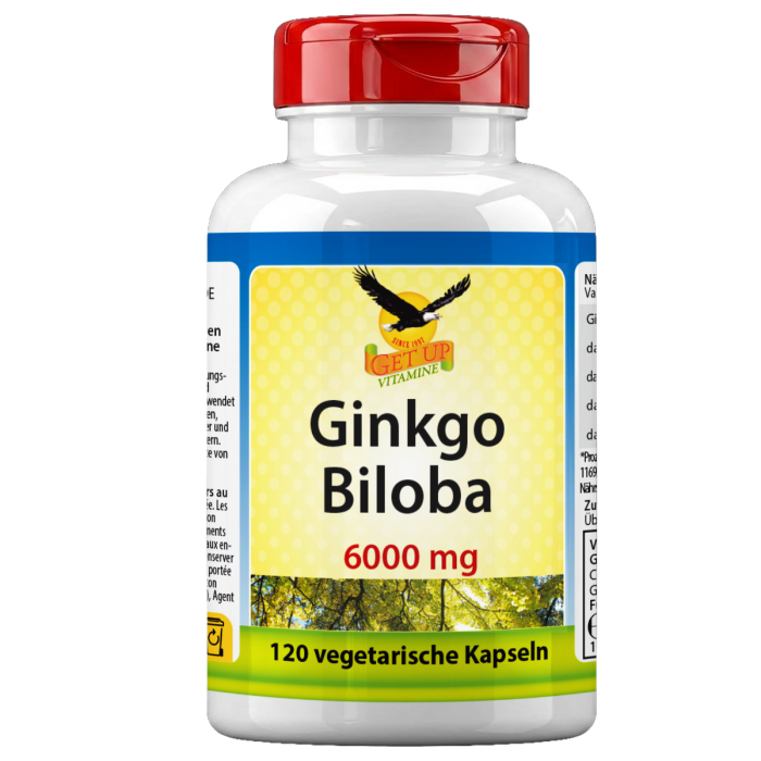 Ginkgo Biloba Blattextrakt 50:1, 6.000 mg, 120 Kapseln