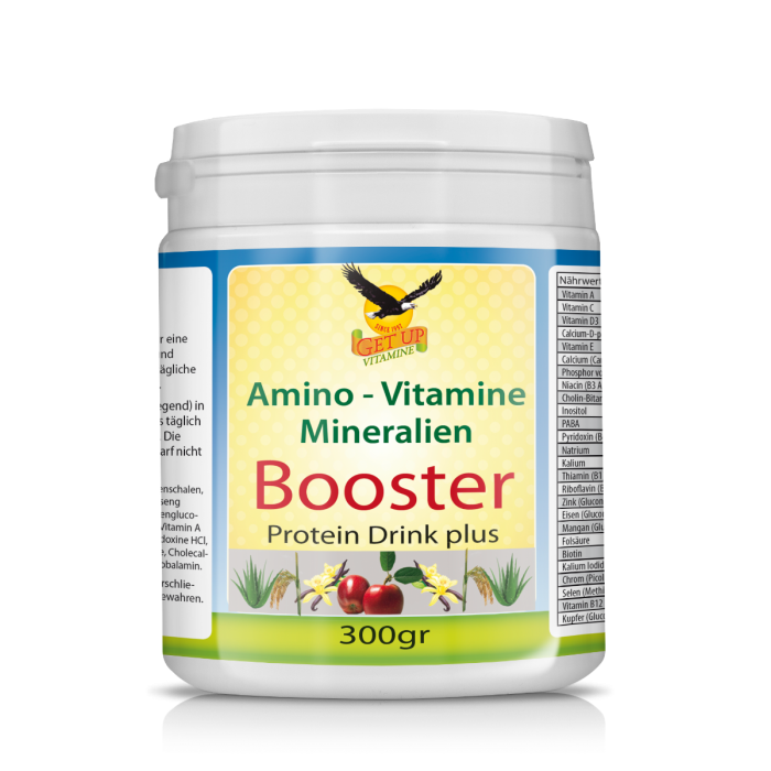 Protein Booster Plus - vegetarischer Protein-Komplex mit Vitaminen & Mineralien | 300g