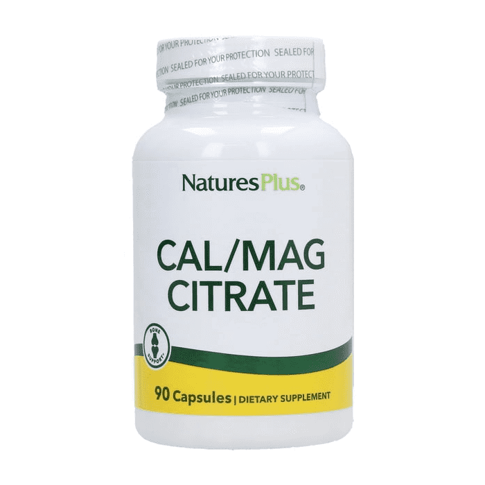 Cal/Mag Citrate von Natures Plus | Calcium Magnesium Bor | 90 Kapseln