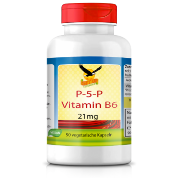 Vitamin B6 (Pyridoxal-5-Phosphat) 21mg | 90 Kapseln