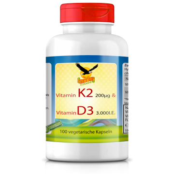 Vitamin D3 und K2 in Kombination 