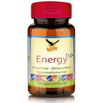 Energy hp Multi Vitamin & Mineral | 150 Kapseln | Hochdosierte Kombination von 29 Vitaminen, Mineralstoffen, Spurenelementen & Nährstoffen von A-Z | vegetarisch