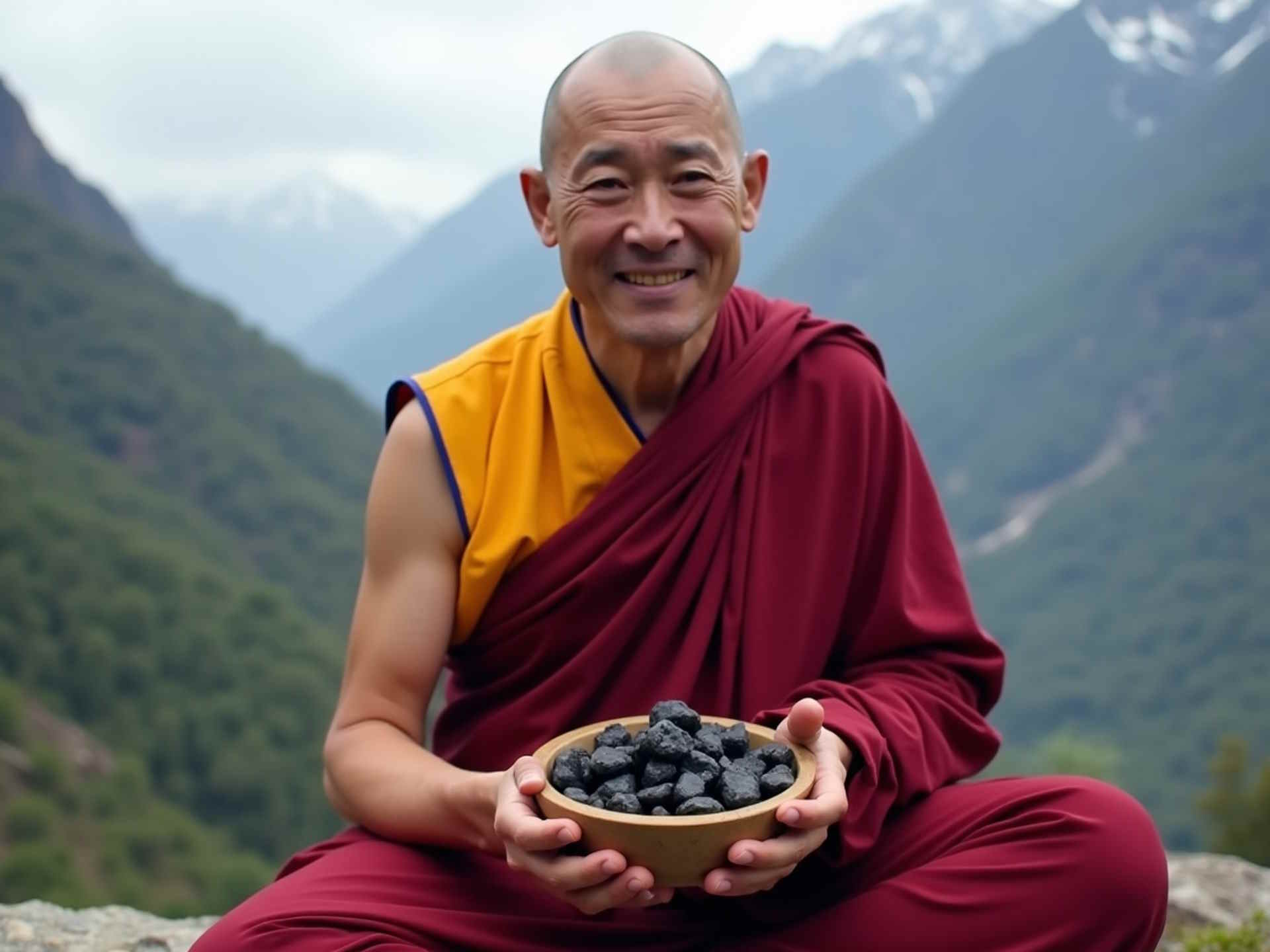 Shilajit Mumijo aus dem Himalaya